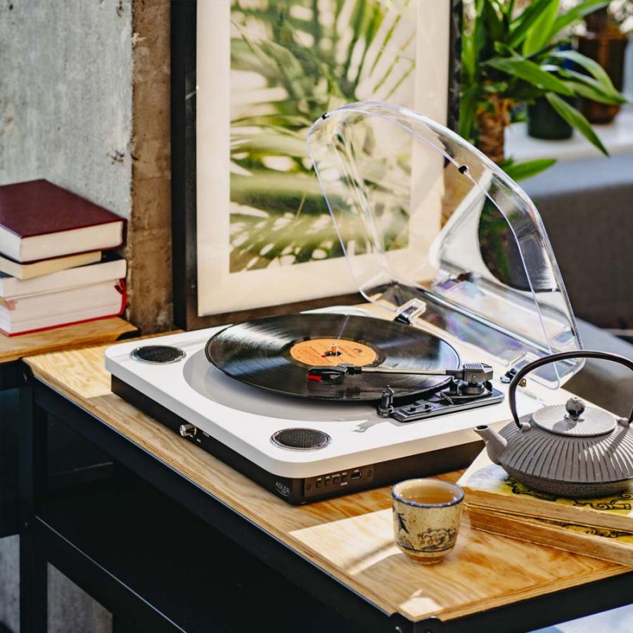 ADLER BT5.4 TURNTABLE WHITE