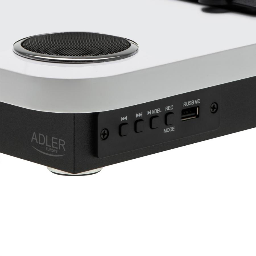 ADLER BT5.4 TURNTABLE WHITE