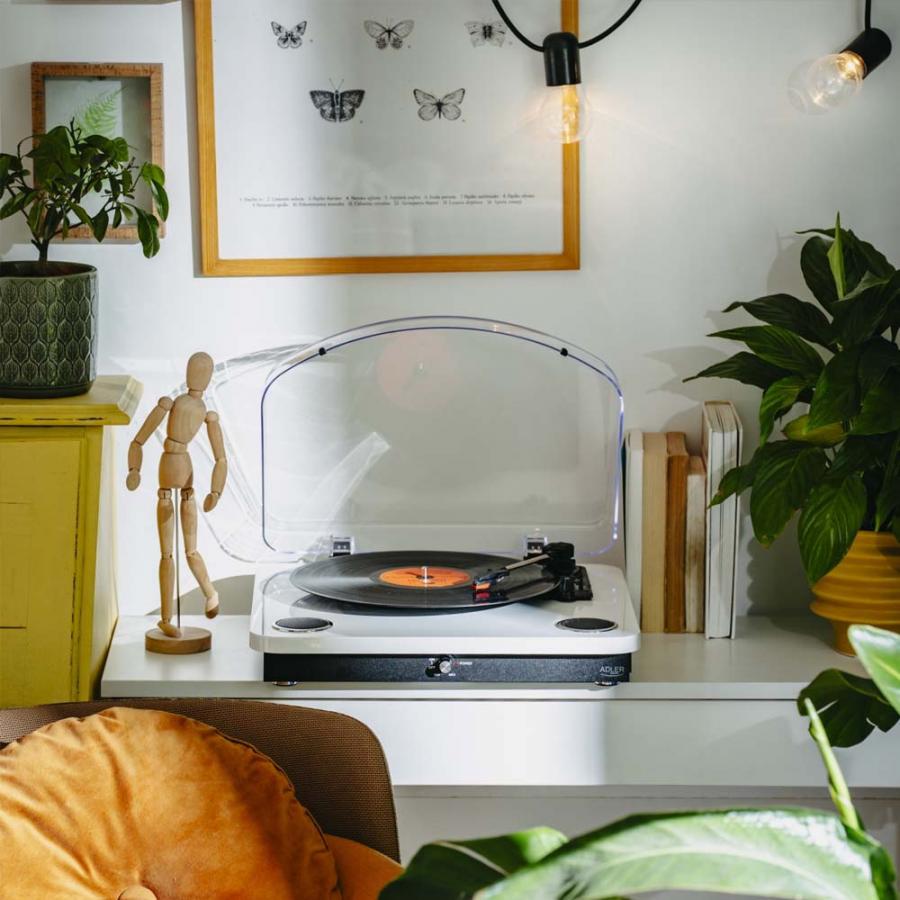 ADLER BT5.4 TURNTABLE WHITE