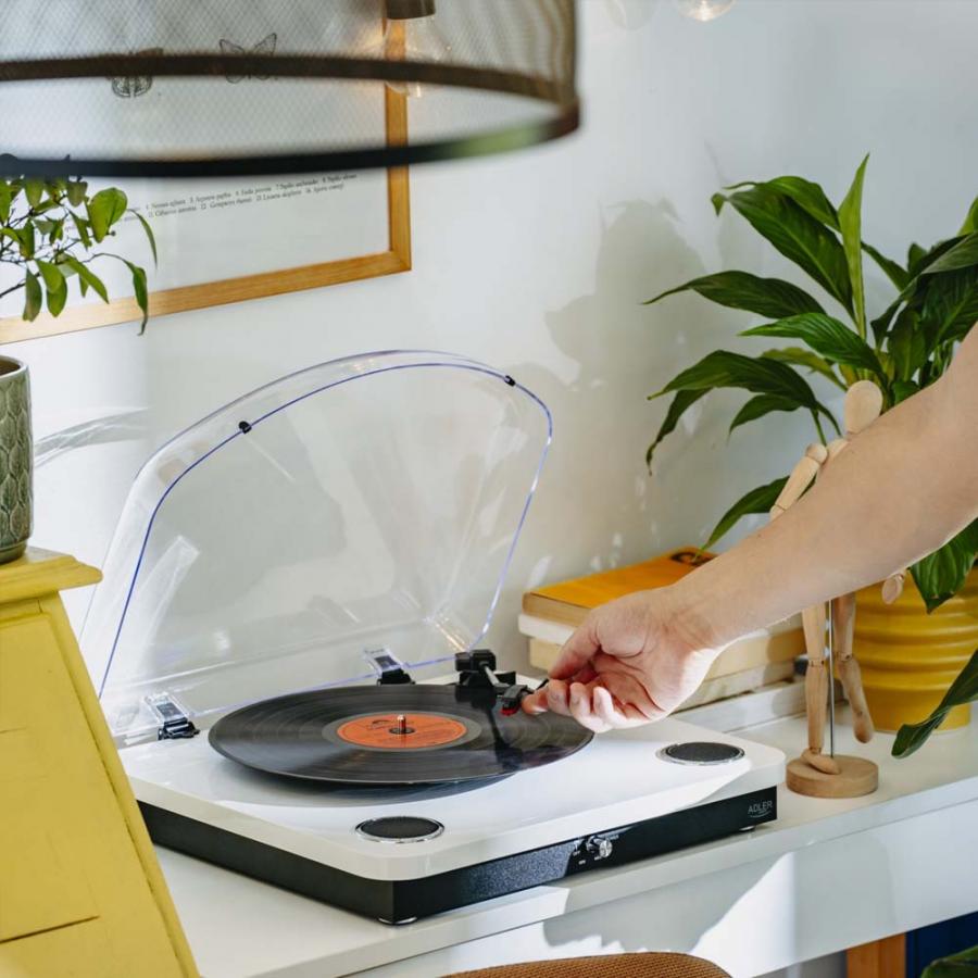 ADLER BT5.4 TURNTABLE WHITE