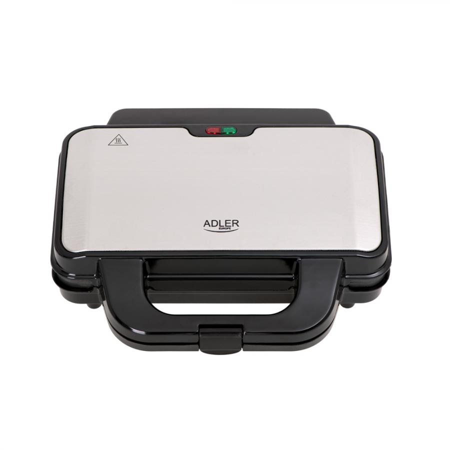 ADLER SANDWICH MAKER XXL SIZE 1300W BLACK SILVER