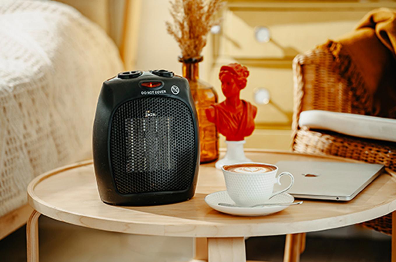ADLER CERAMIC FAN HEATER 1500W BLACK