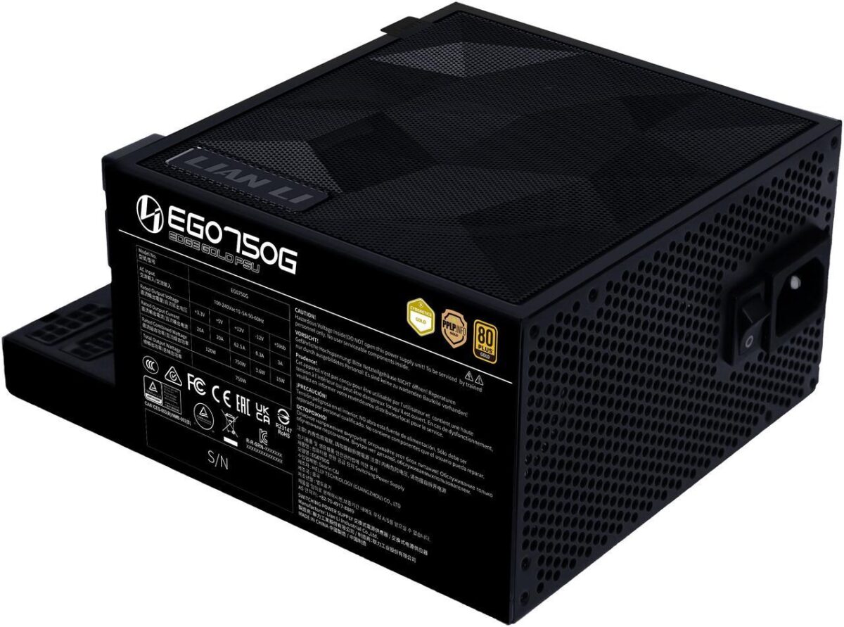 Lian Li Edge 750W Black 80+ Gold, Fully Modular ATX PSU