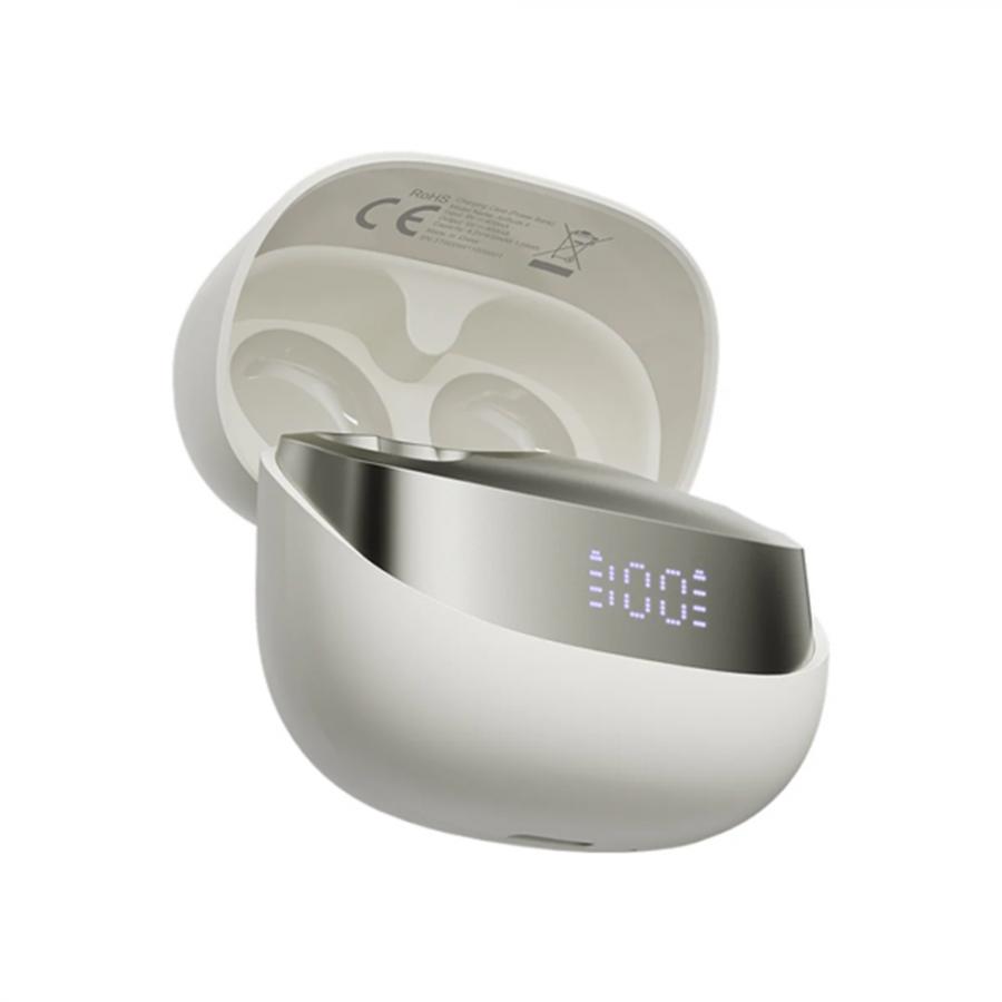 BLACKVIEW ENC BT5.4 AIRBUDS 9 LED SCREEN WITH CHARGING DOCK BEIGE WHITE