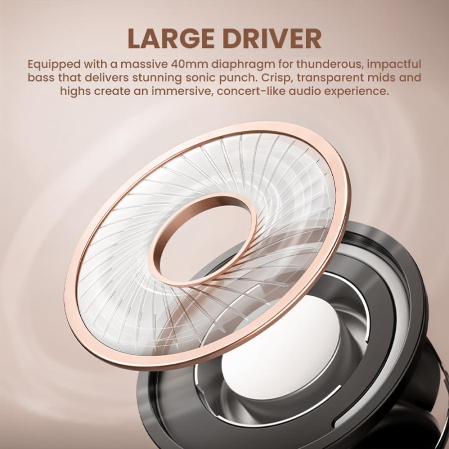 SONICGEAR 2-IN-1 BT6.0 FOLDABLE HEADPHONES AIRPHONE 8 COSMIC LATTE