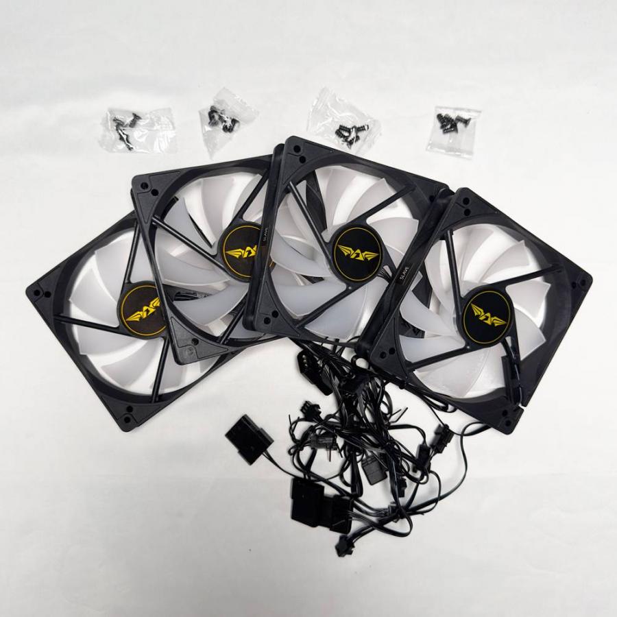 ARMAGGEDDON COOLING 4xFAN KIT 12CM ARGB KIT 5000 BLACK