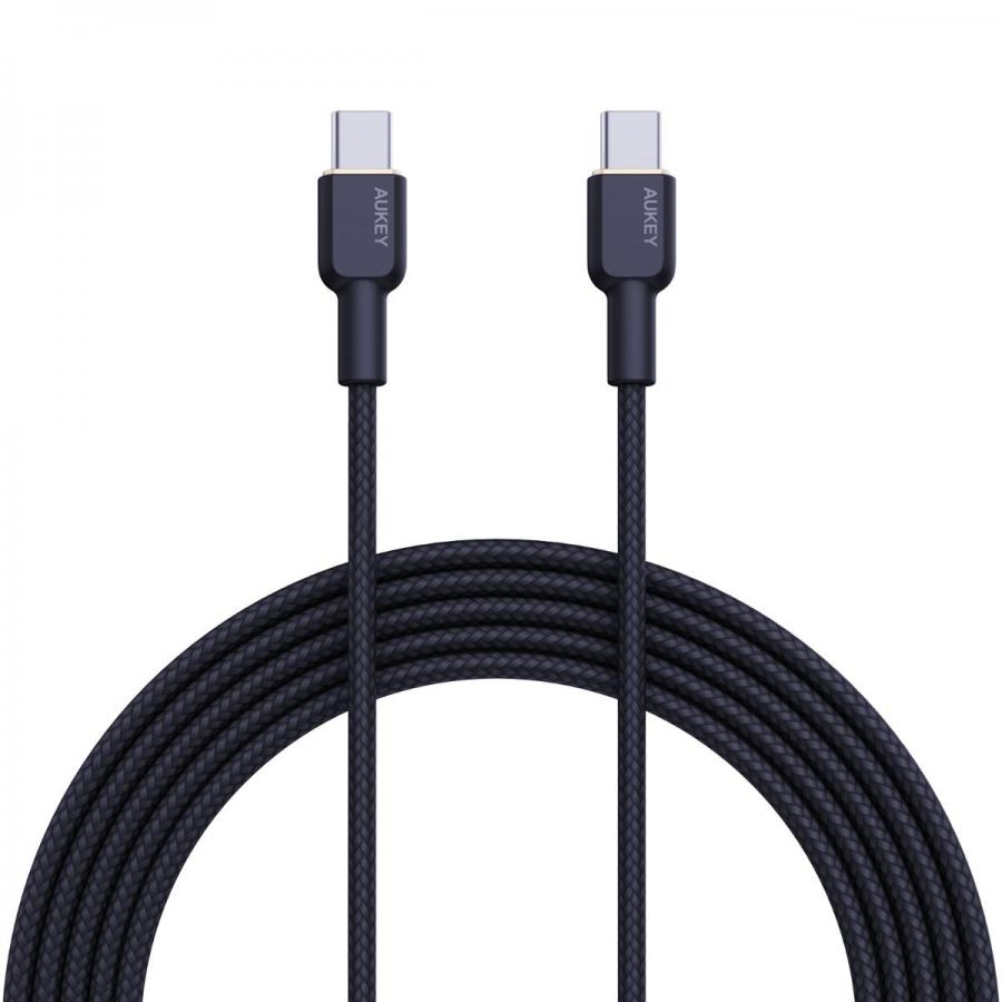 AUKEY (CB-NCC1) 1M NYLON BRAIDED USB-C TO USB-C CABLE
