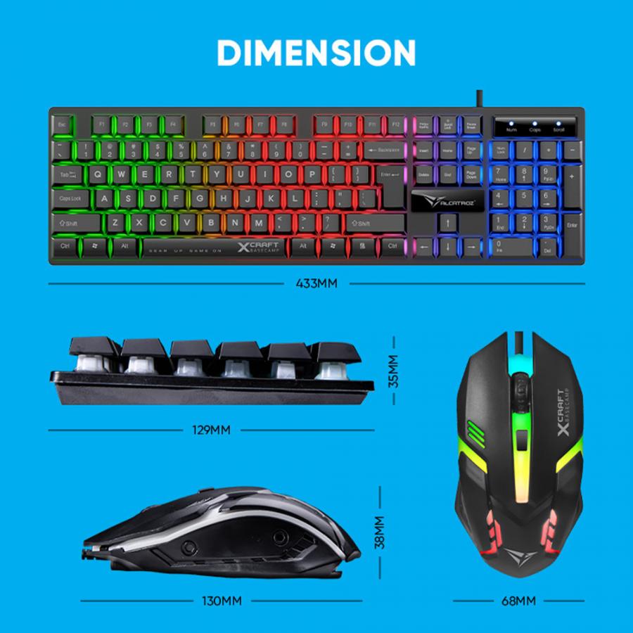 ALCATROZ 4IN1 RGB STARTED PACK X-CRAFT BASECAMP BLACK