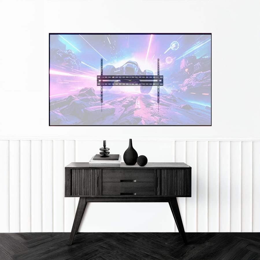 SBOX WALL MOUNT BUDGET 50'-100' / 75kG / MAX VESA 900x600 BLACK