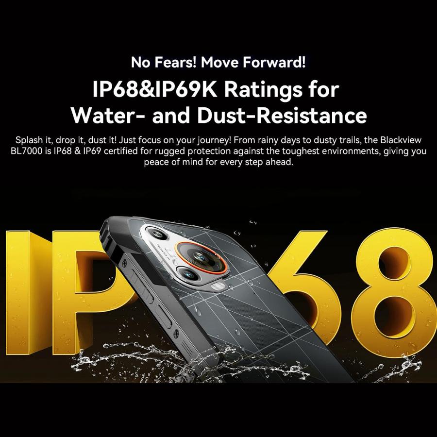 BLACKVIEW DUAL 5G RUGGED SMARTPHONE (8GB+256GB) BL7000 NFC WITH CHARGING DOCK BLACK