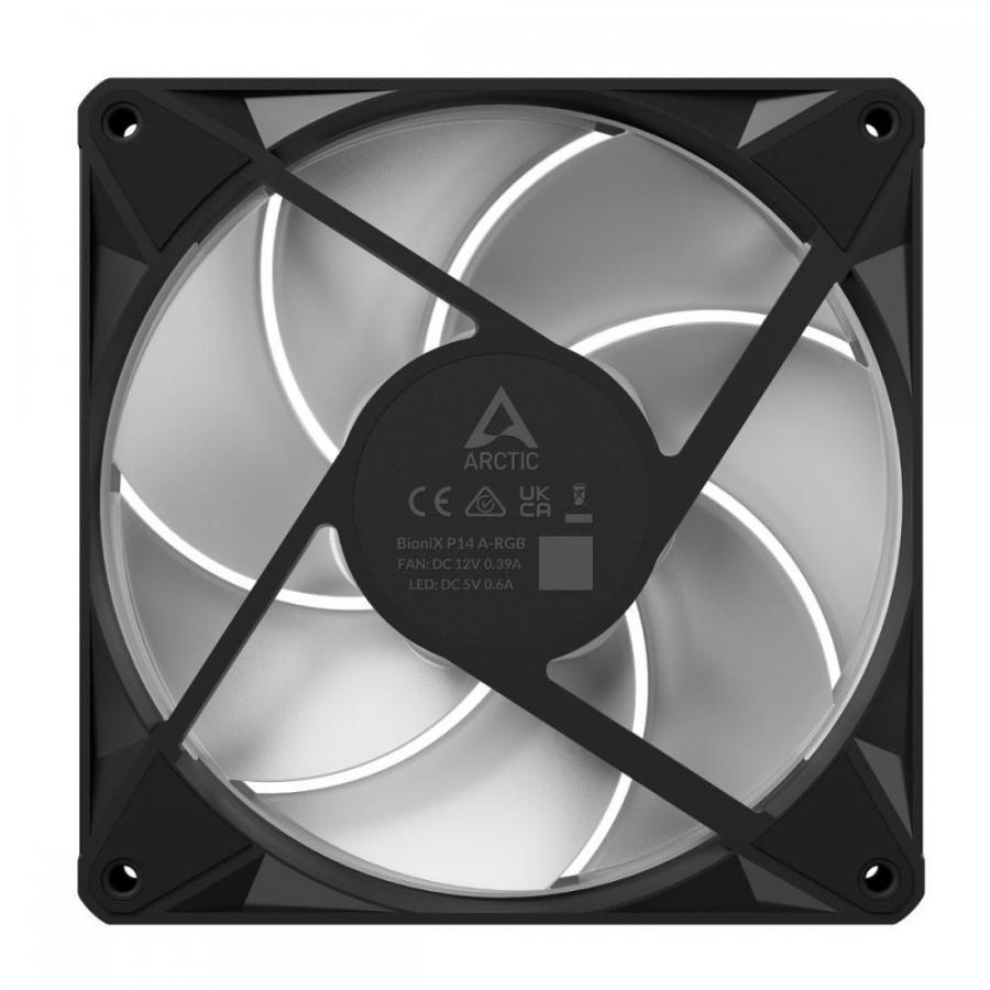 Arctic BioniX P14 A-RGB - 140mm Case Fan with A-RGB - Fluid Dynamic Bearing - PWM Regulated