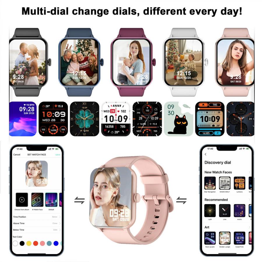 BLACKVIEW MULTI-FUNCTIONAL SMARTWATCH PINK