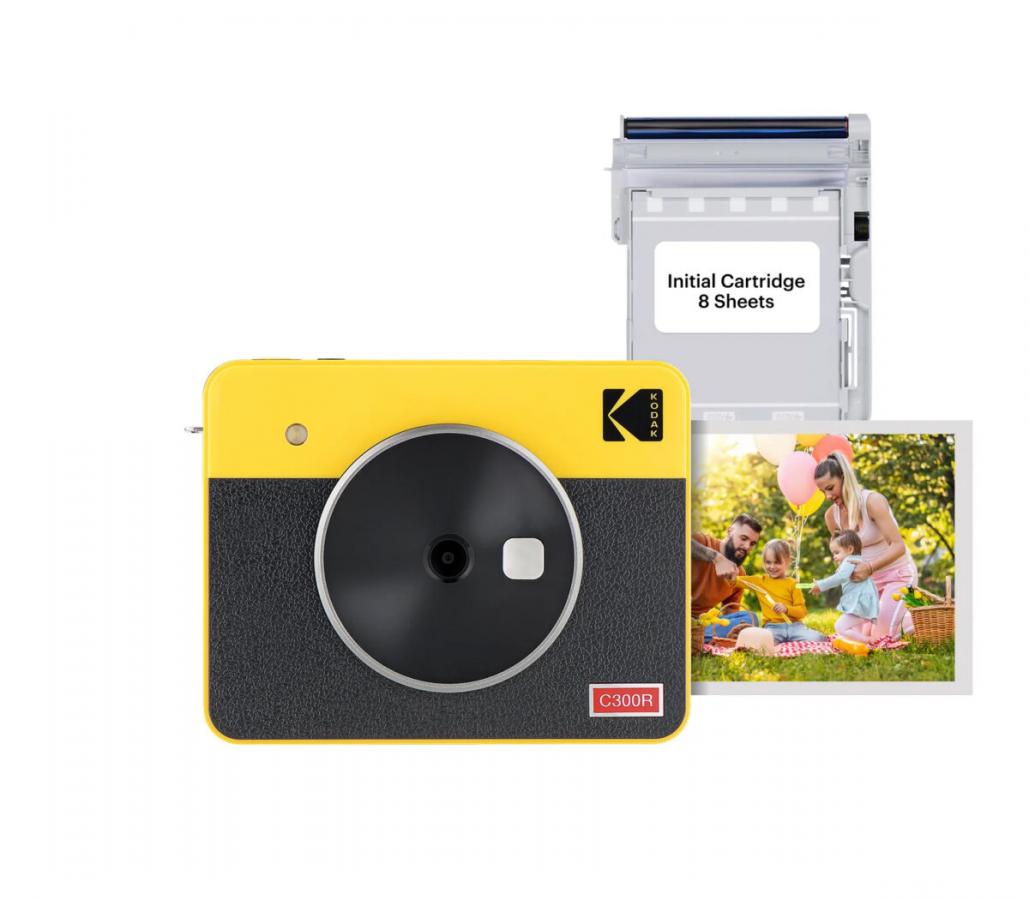 Kodak Mini Shot 3 Retro -Instant Camera & Photo Printer (7.6 x 7.6 cm) iOS & Android BT + 8 Sheets