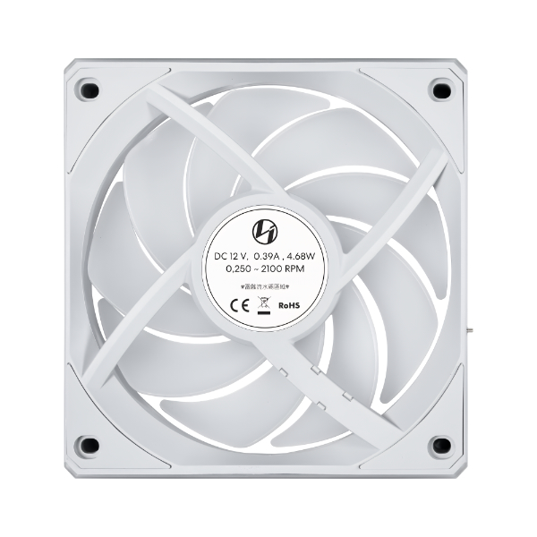 Lian Li UNI FAN CL FLEX WIRELESS 120mm White - ARGB  - L-Wireless - PWM - No controller Included