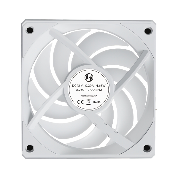 Lian Li UNI FAN CL FLEX WIRELESS 120mm Reverse White - ARGB  - L-Wireless - PWM - Without controller