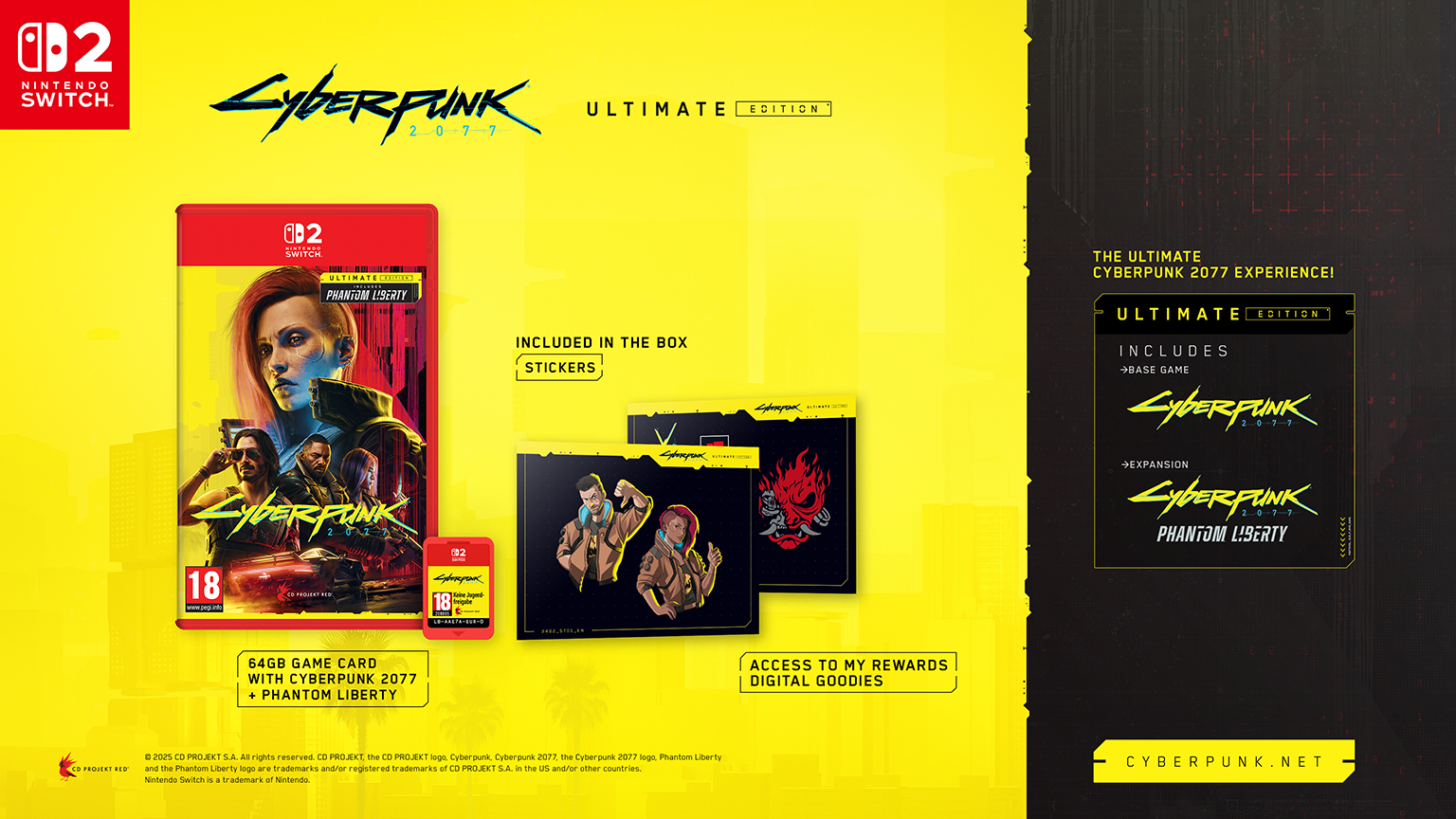 Cyberpunk 2077 Ultimate Edition Nintendo Switch 2 NEW