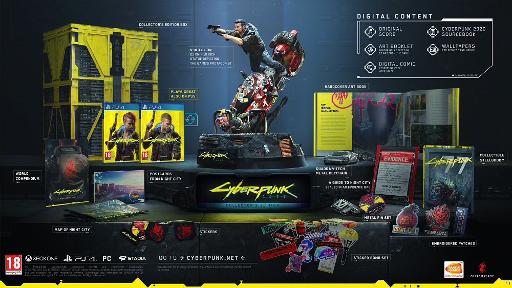 Cyberpunk  2077  Collector's Edition  PS4 NEW (Torn Up Paper Cover)