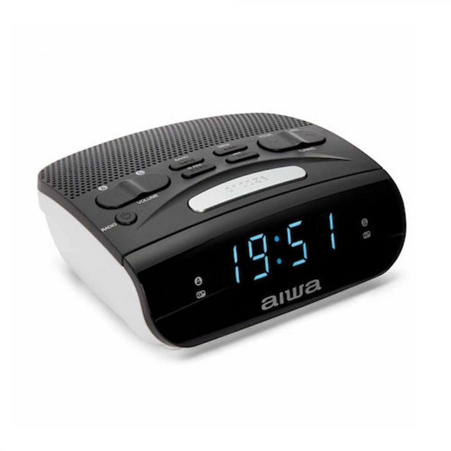 AIWA ALARM CLOCK WITH RADIO AM/FM BLACK