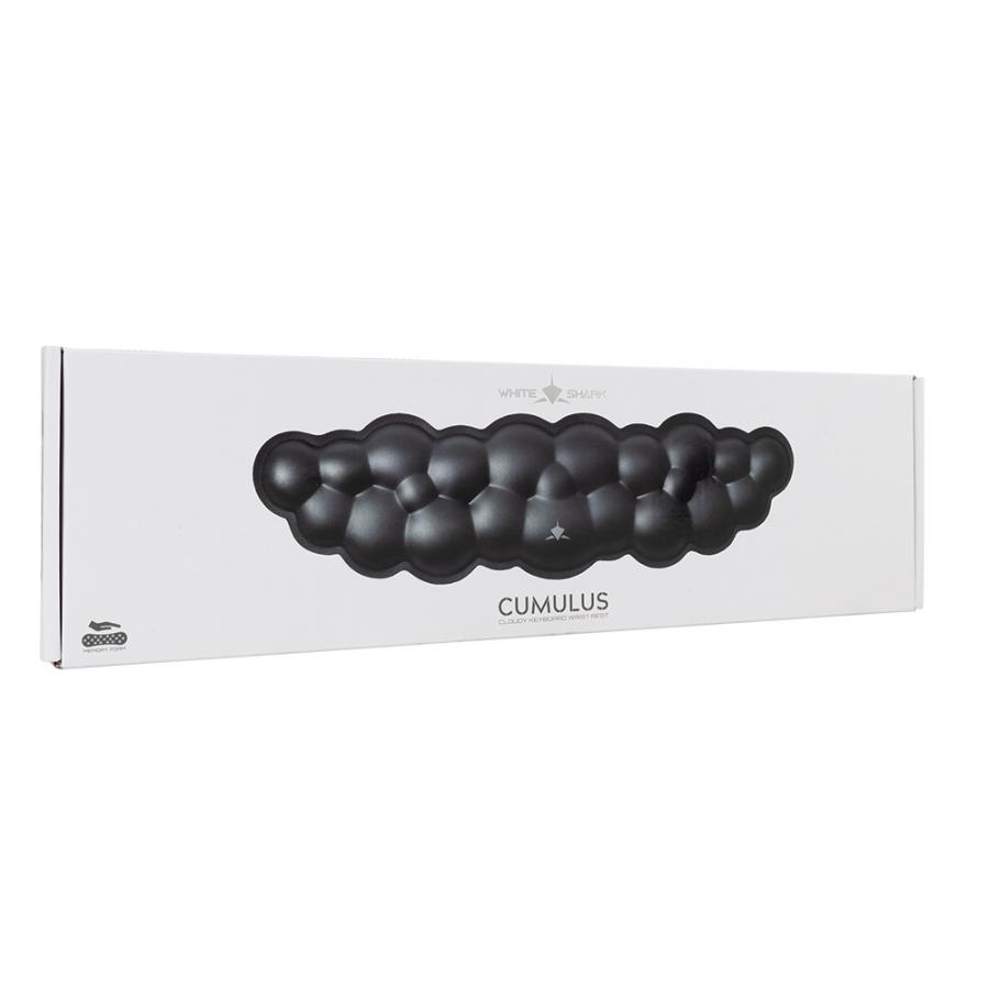 WHITE SHARK KEYBOARD WRIST REST KP-012 CUMULUS BLACK