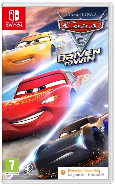 Cars 3  ( Code In A Box )  Nintendo Switch  NEW