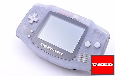 Nintendo Game Boy Advance Glacier Clear USED (Unboxed) (Slightly Scratched/Purple Clear Battery Cover)