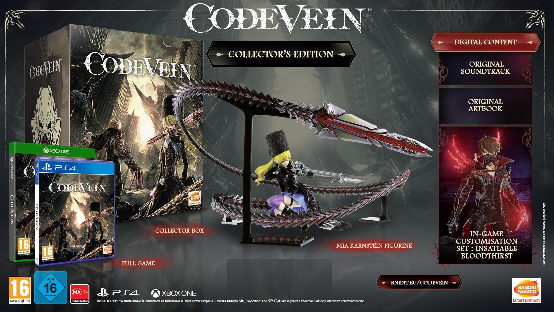 Code Vein Collector's Edition  XONE NEW