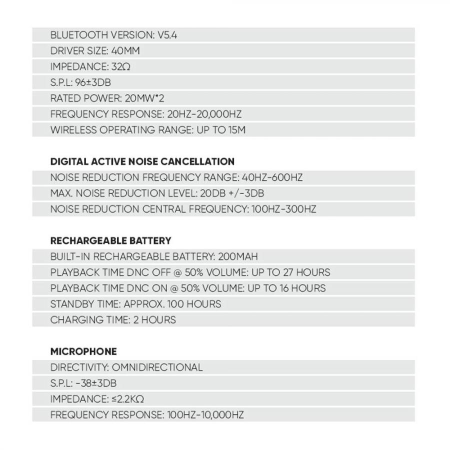 SONIC GEAR BT5.4 HEADSET AIRPHONE DNC 3000 PLATINUM