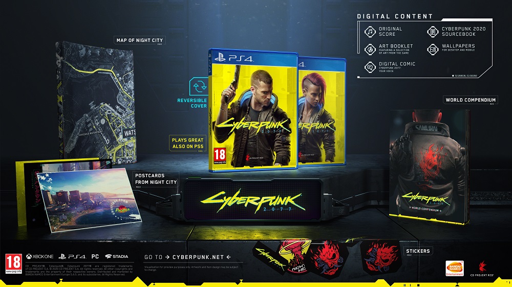 Cyberpunk 2077 Day1 Limited ( PS5 Compatible ) PS4 NEW