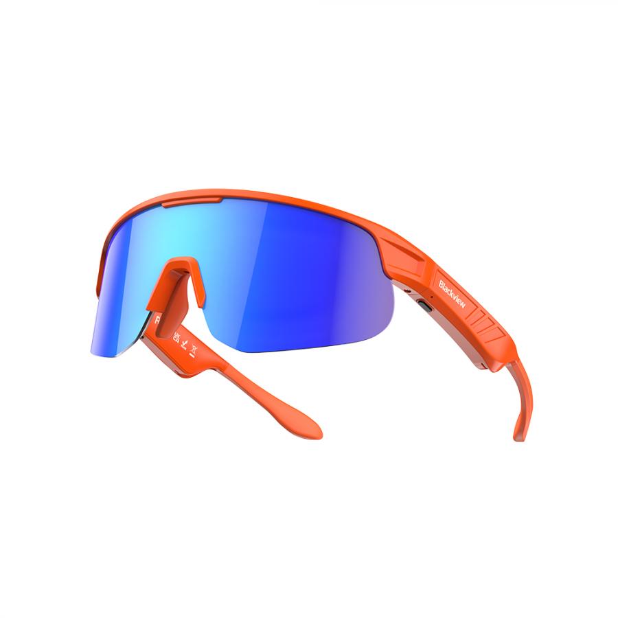BLACKVIEW BT6.0 CYCLING SMART GLASSES UV400 PROTECTION IP54 ORANGE