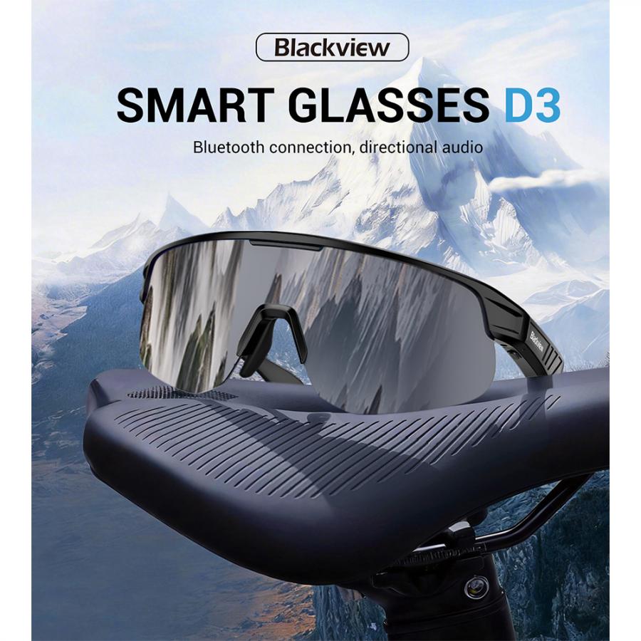BLACKVIEW BT6.0 CYCLING SMART GLASSES UV400 PROTECTION IP54 ORANGE