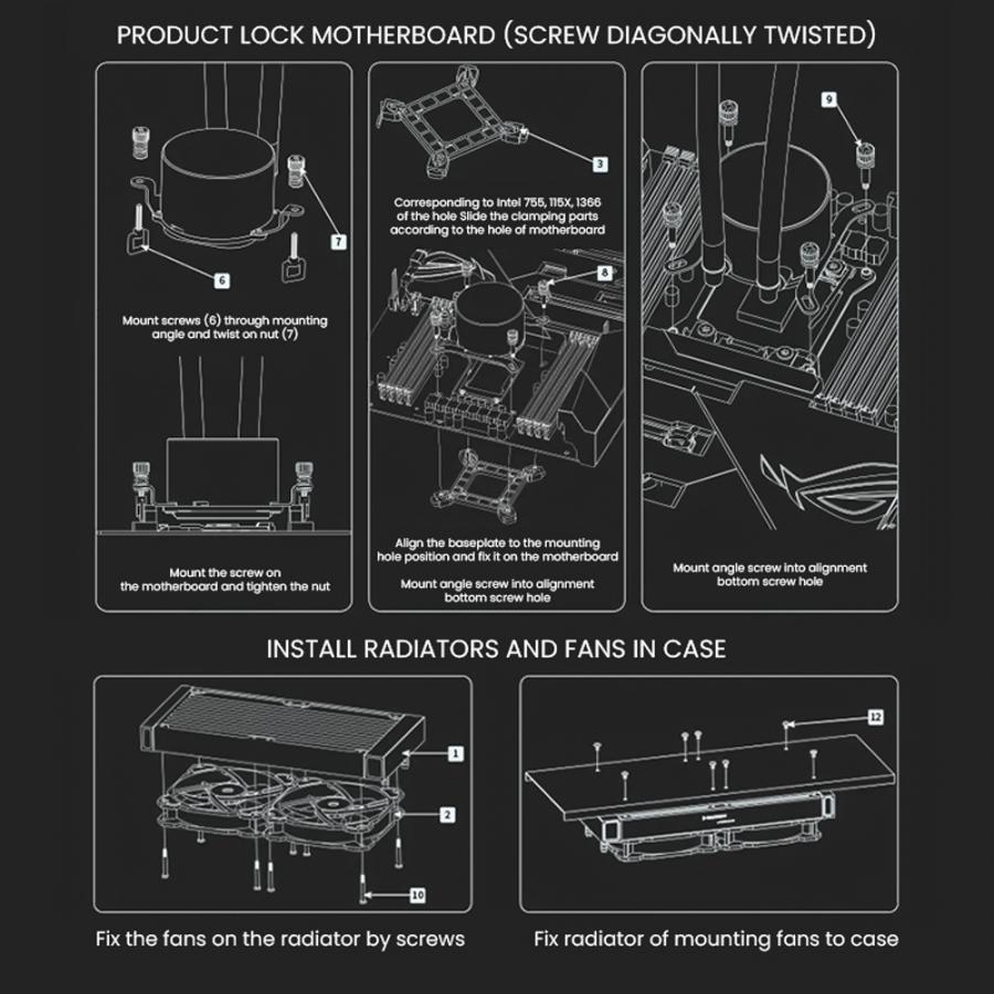 ARMAGGEDDON UNIQUE DUAL CPU COOLING FAN 9 BLADE DEEP FREEZE ADV A240 ARGB BLACK