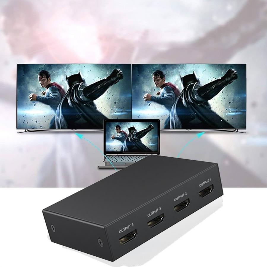 CABLEXPERT 4H HDMI SPLITTER 4 PORTS BLACK