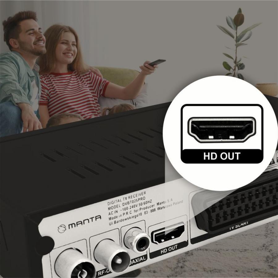MANTA DVBT-T2 H265 TUNER