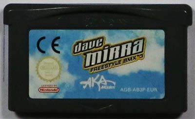 Dave Mirra Freestyle BMX 3 GameBoy Advance UNBOXED (Worn Sticker)