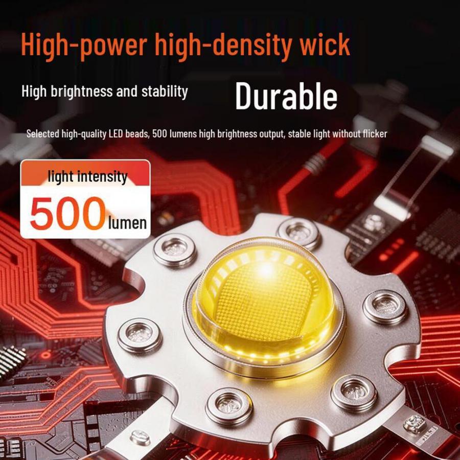 DELI FLASHLIGHT 500LM BLACK