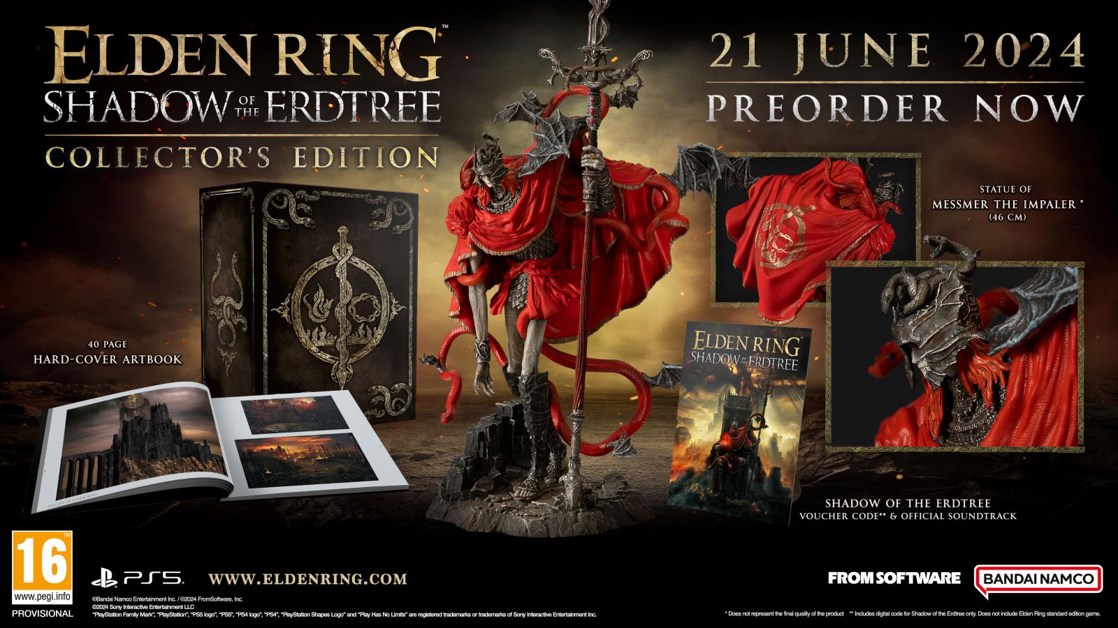 Elden Ring Shadow Of The Erdtree Collector Edition PS5 NEW