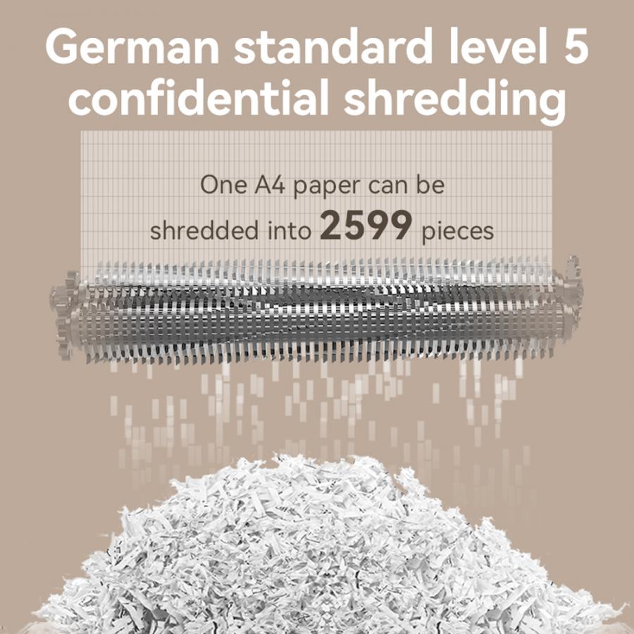 DELI P5 ULTRA SILENCE PAPER SHREDDER 23L WHITE