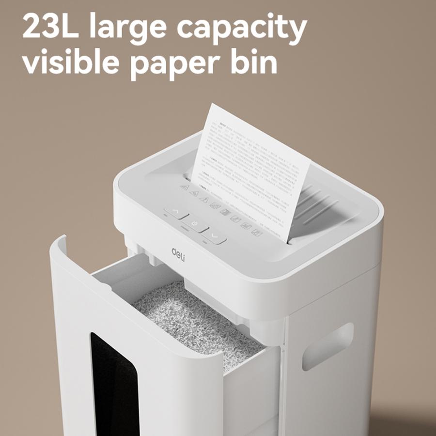 DELI P5 ULTRA SILENCE PAPER SHREDDER 23L WHITE