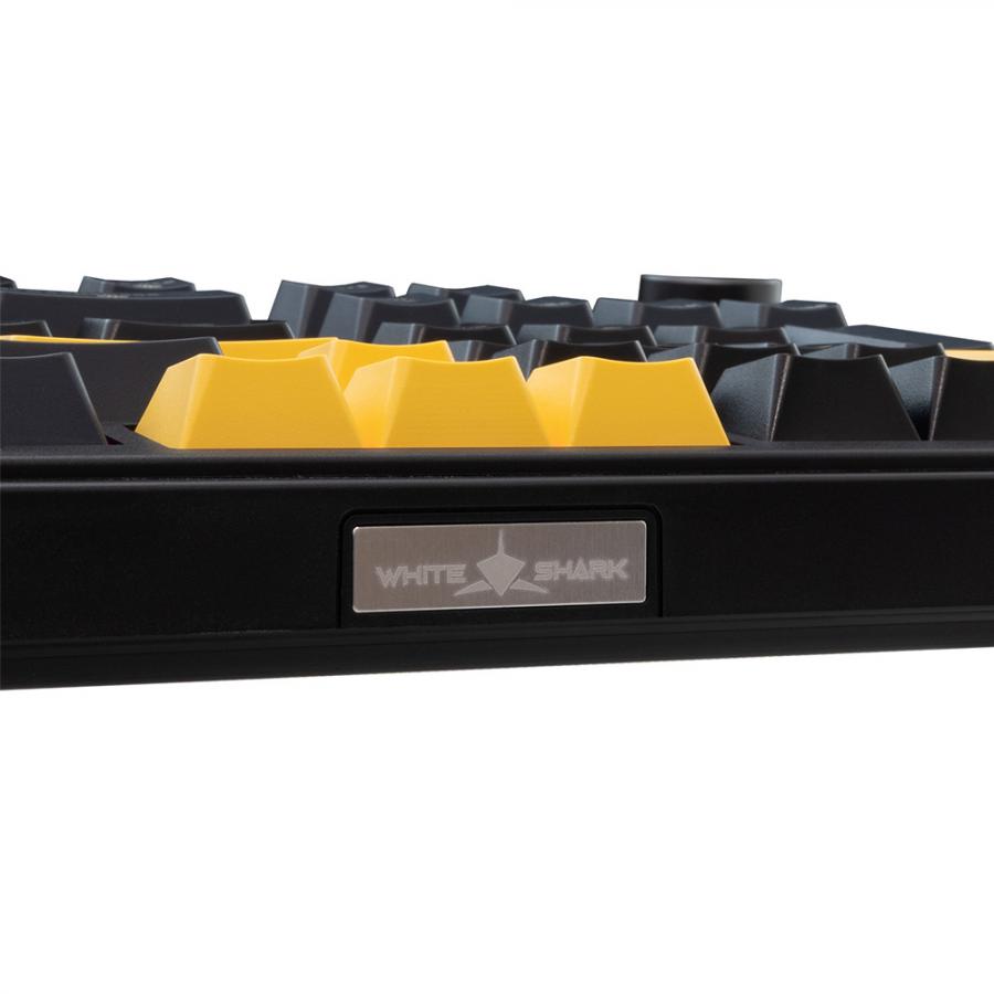 WHITE SHARK MECH US KEYBOARD RED SWITCH GK-007151 EXCALIBUR BLACK