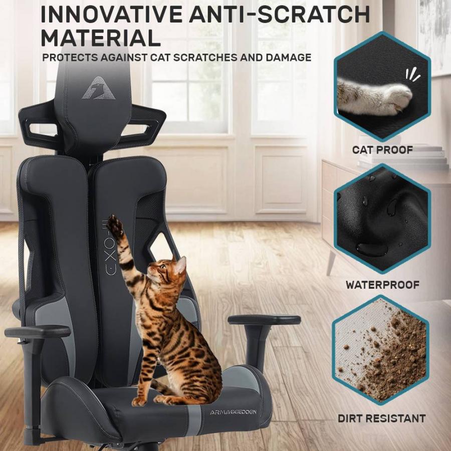 ARMAGGEDDON VEGAN LEATHER ERGONOMIC BACK GAMING CHAIR EXO III HONEY BOURBON