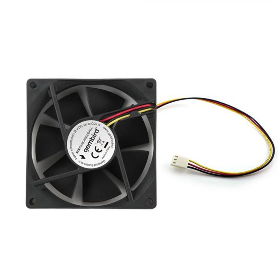 GEMBIRD 90MM PC CASE FAN BALL BEARING BLACK