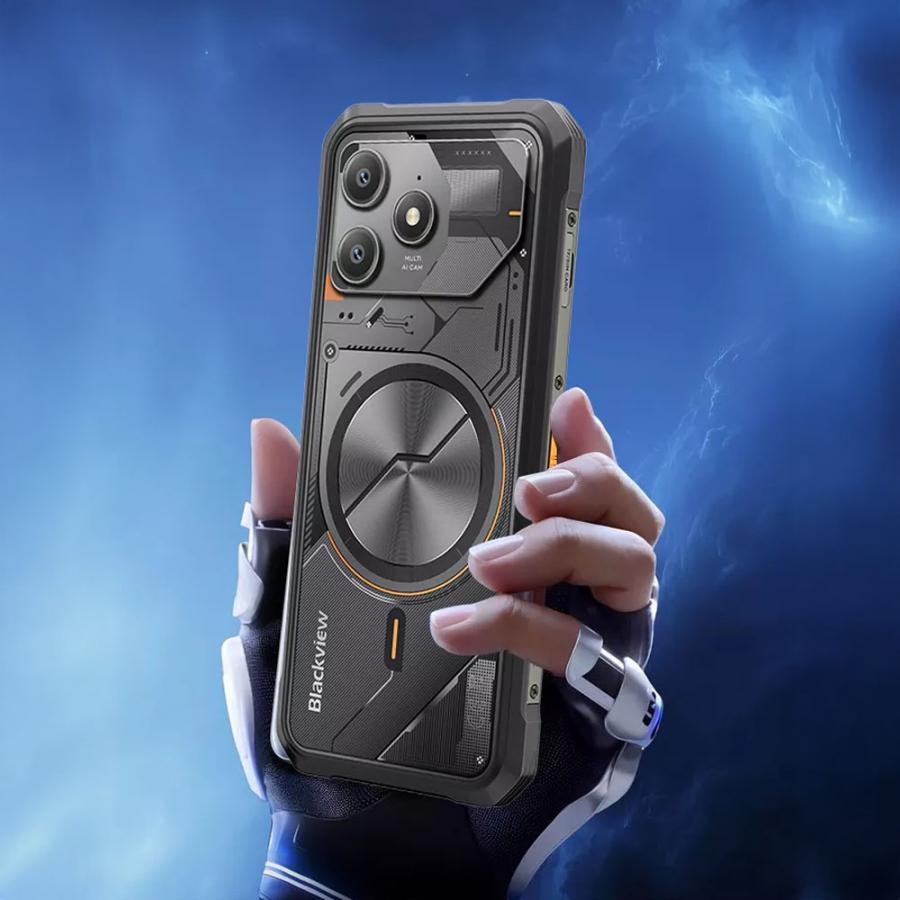 BLACKVIEW OCTA-CORE RUGGED PHONE 6.56' (8GB+128GB) NFC ANDROID 16 ARMOR BLACK