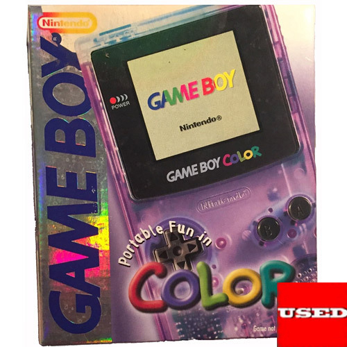 Nintendo Game Boy Color Crystal Purple USED (Boxed No Manual) (Good Condition)