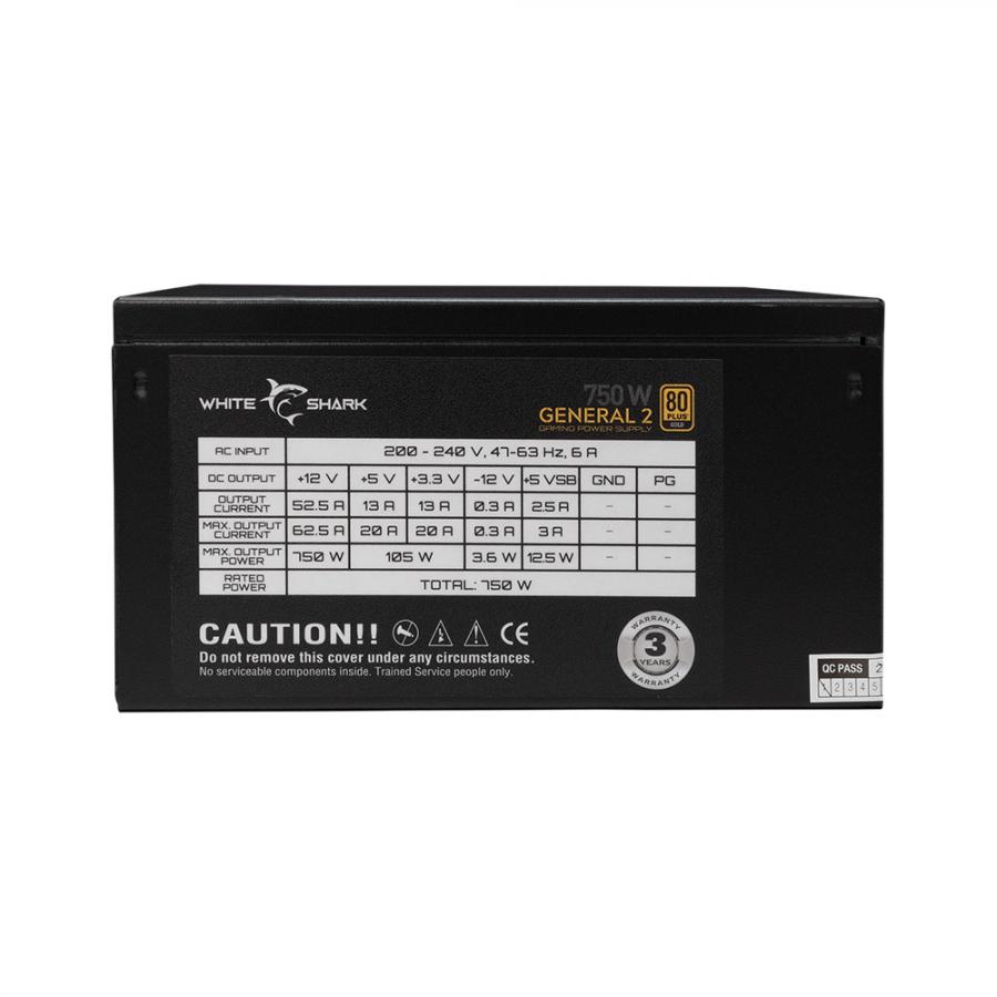 WHITE SHARK PSU 750W GENERAL-2 GPSU-750W 80PLUS GOLD FULL MODULAR
