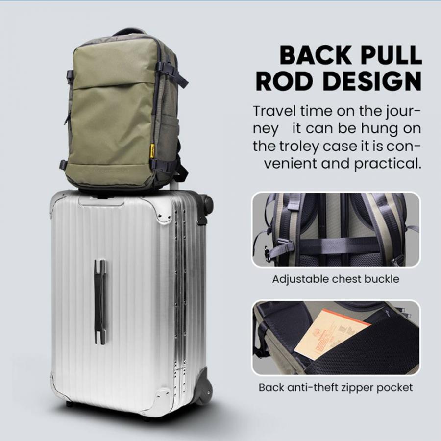 ARMAGGEDDON TRAVEL SPLASHPROOF BAKCPACK 15.6' NOMAD MOSS
