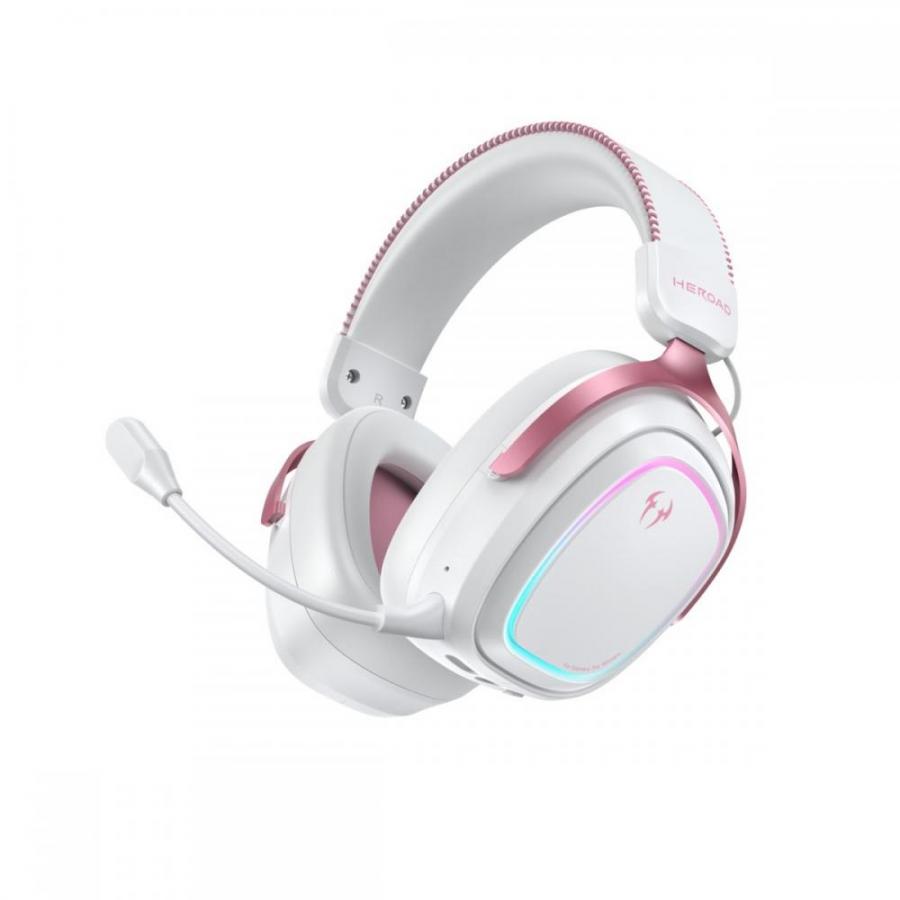 QCY Heroad GT2 Pink Wired/Wireless/BT/3.5jack/USB-C THX Gaming Headset PS4/PS5/PC
