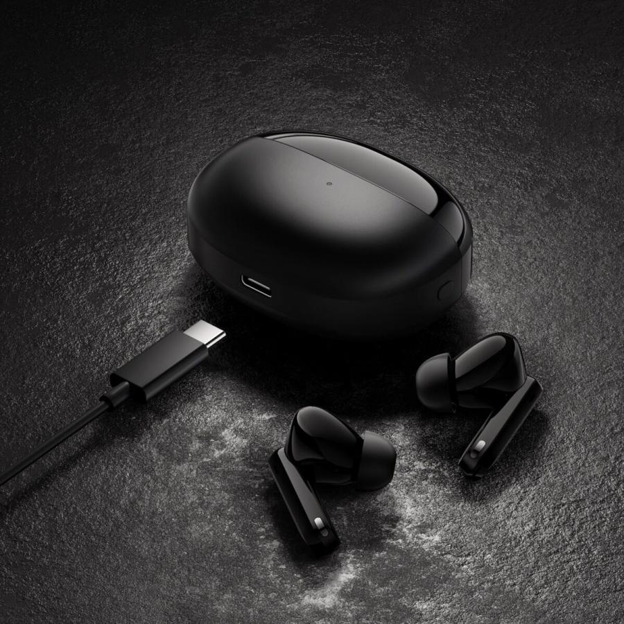 Haylou W1 ANC Blue-Black Bluetooth TWS In-Ear Gaming Earbuds 45db 3mic Active Noise Cancel 35h BT5.3