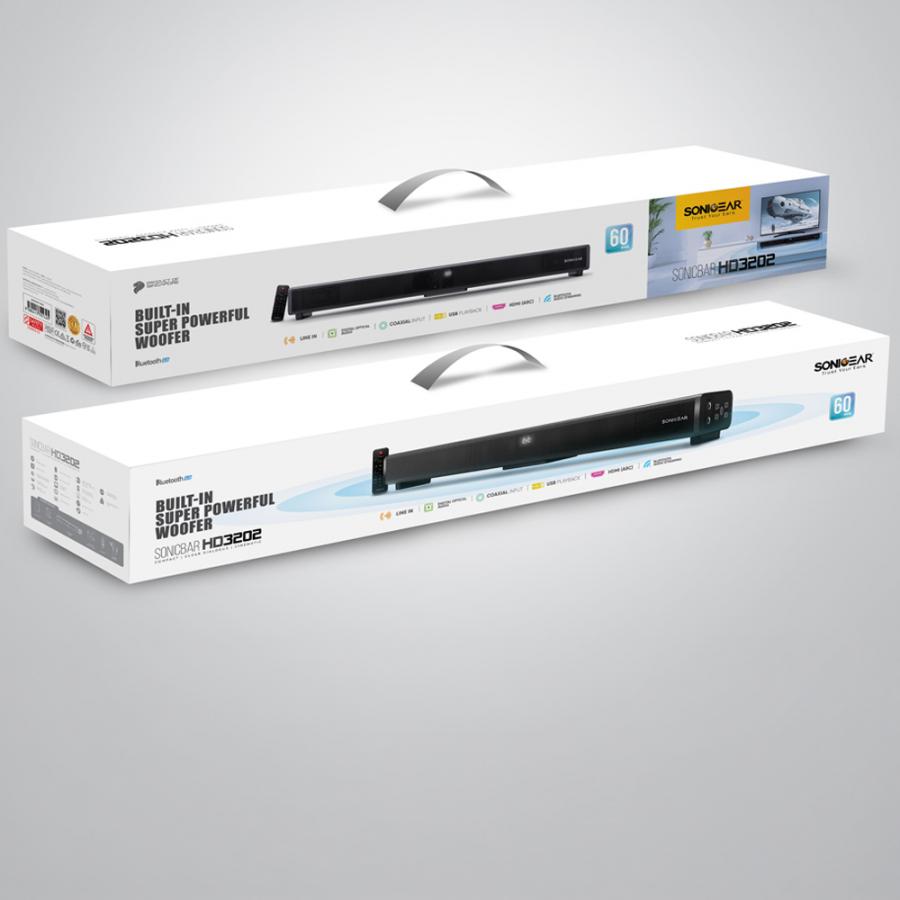 SONICGEAR BT V5.0 CH2.0 M2W AIRBASS-X SOUND BAR HD3202 BLACK