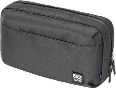 HORI (NSX-026E) REVERSIBLE TRAVEL POUCH (BLACK) FOR SWITCH 2 / SWITCH / SWITCH OLED