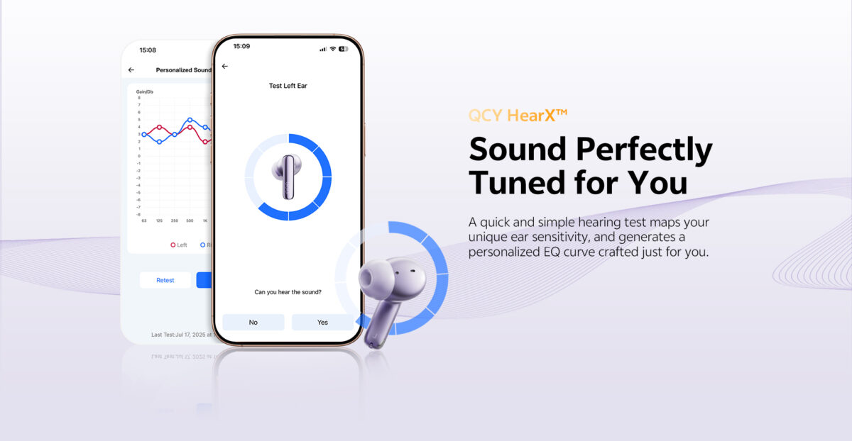 QCY Melobuds N70 ANC Purple - 55db ANC TWS Flagship Hi-Res Earbuds LDAC BT 6.0 IPX5 Wireless charge